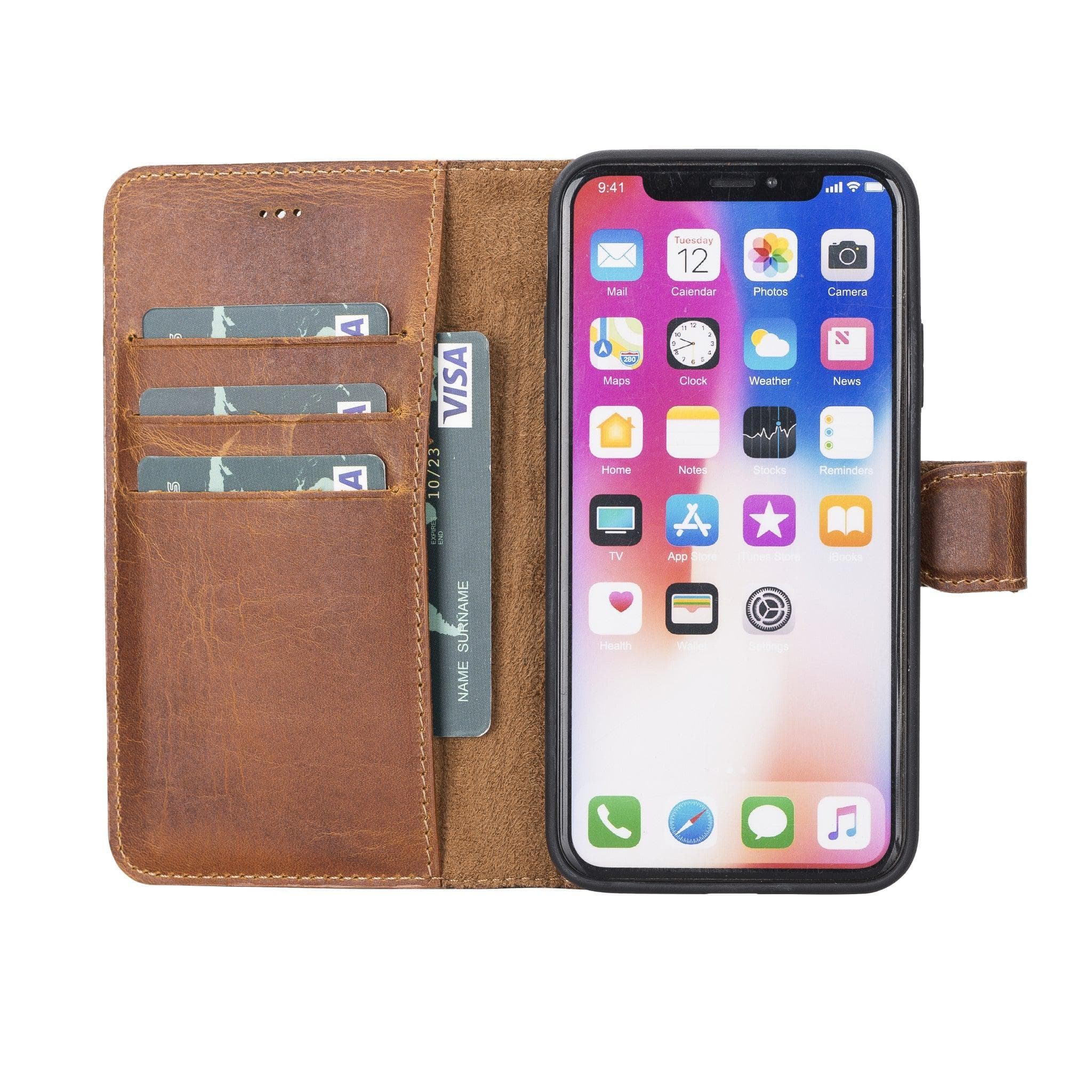 Magic iPhone XS Max Detachable Leather Wallet Case