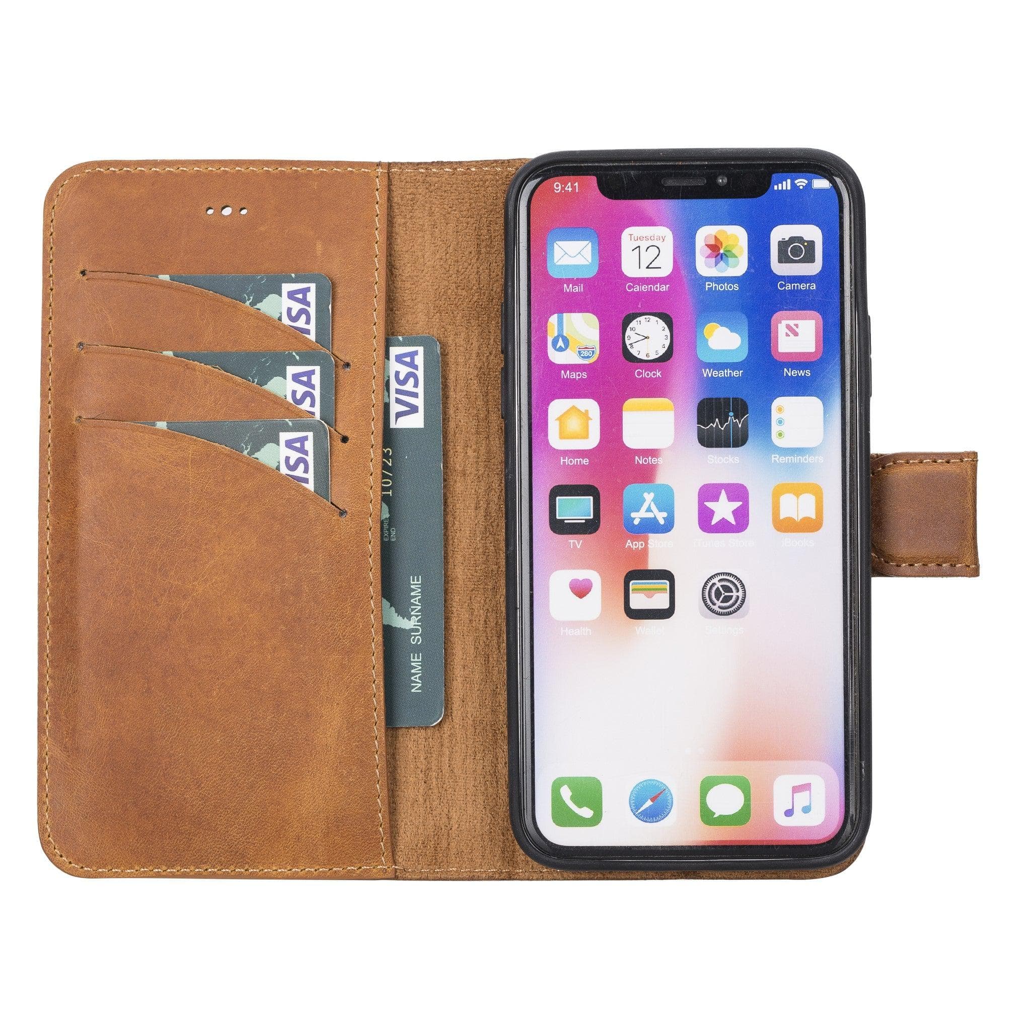 Magic iPhone XS Max Detachable Leather Wallet Case