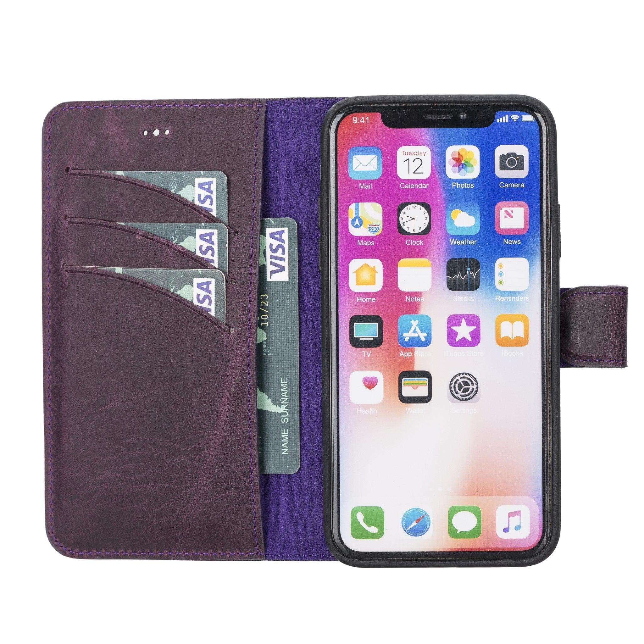 Magic iPhone XS Max Detachable Leather Wallet Case