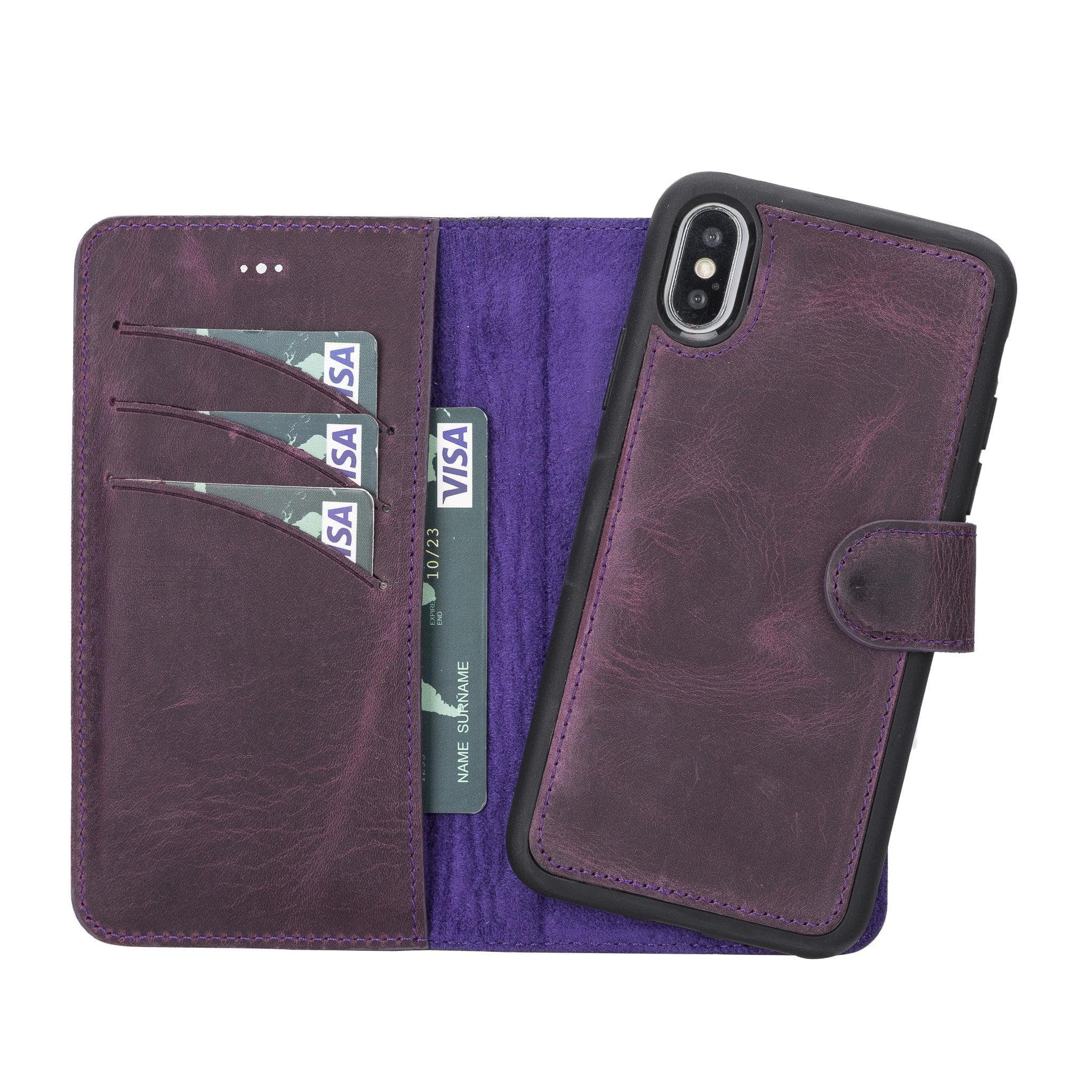 Magic iPhone XS Max Detachable Leather Wallet Case