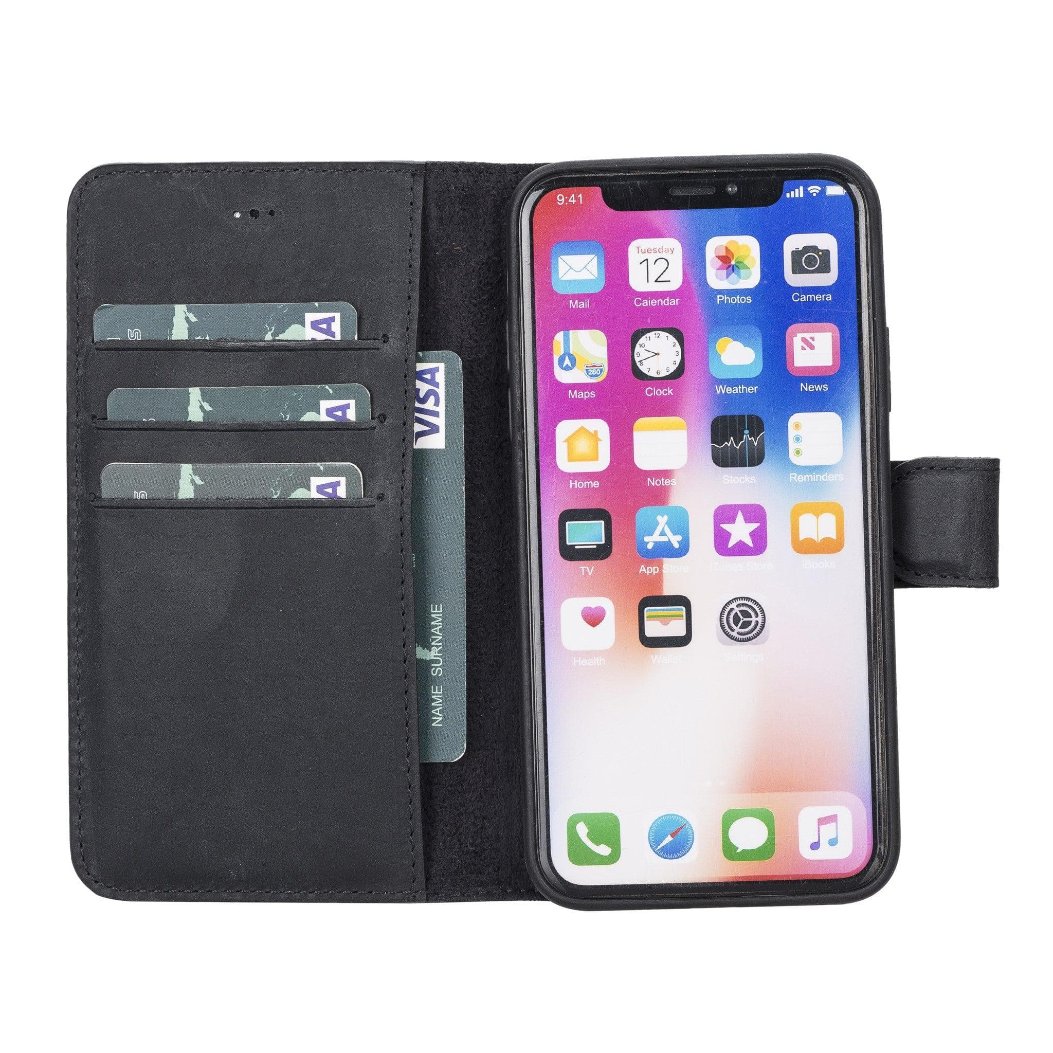 Magic iPhone XS Max Detachable Leather Wallet Case