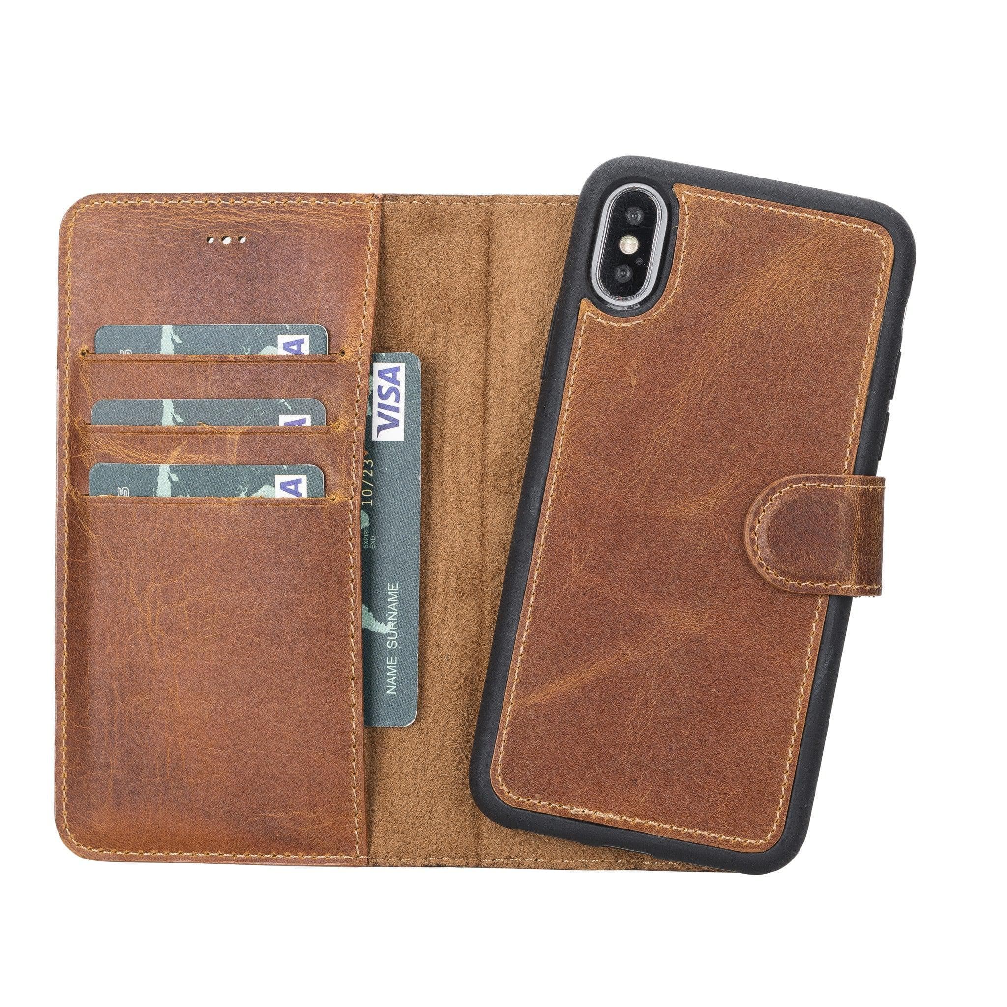 Magic iPhone XS Max Detachable Leather Wallet Case
