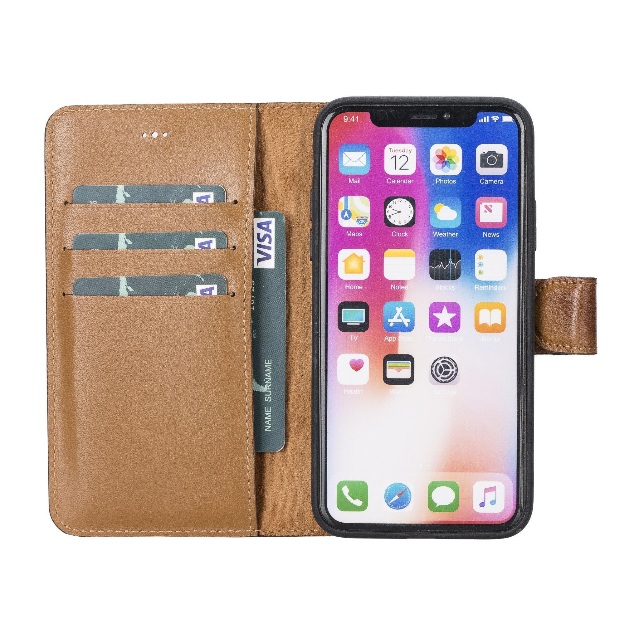 Magic iPhone X / XS Detachable Leather Wallet Case