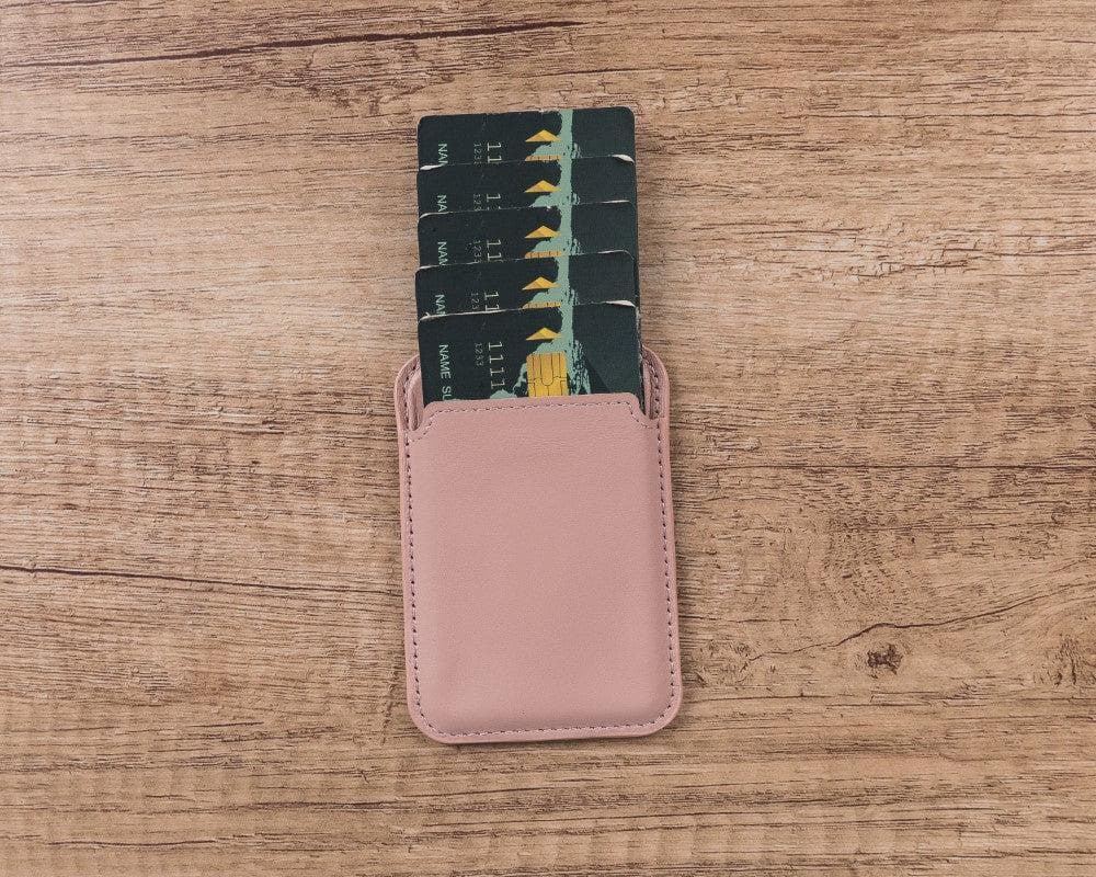 Maggy Leather Magnetic Card Holder - saracleather
