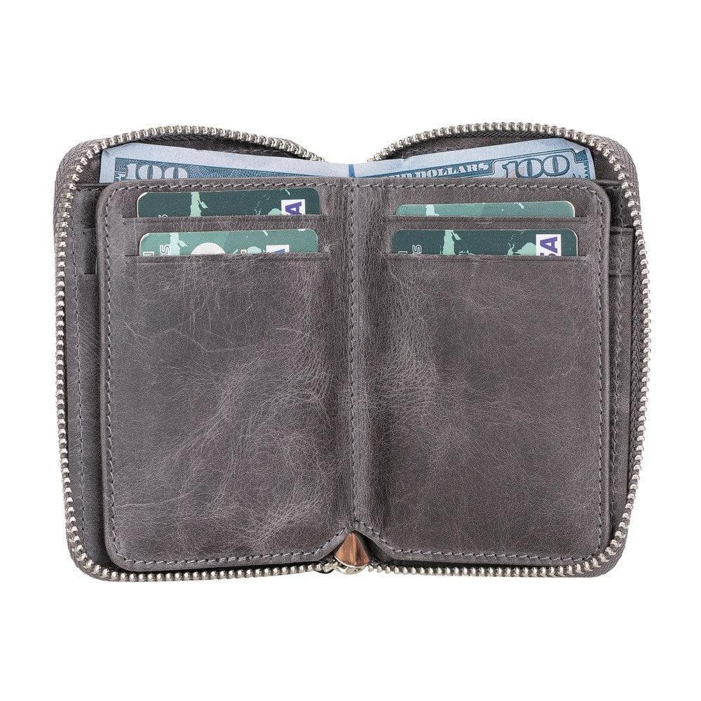 Elvis Leather Zipper Wallet