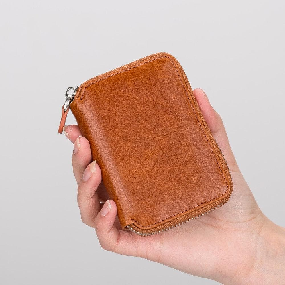 Elvis Leather Zipper Wallet