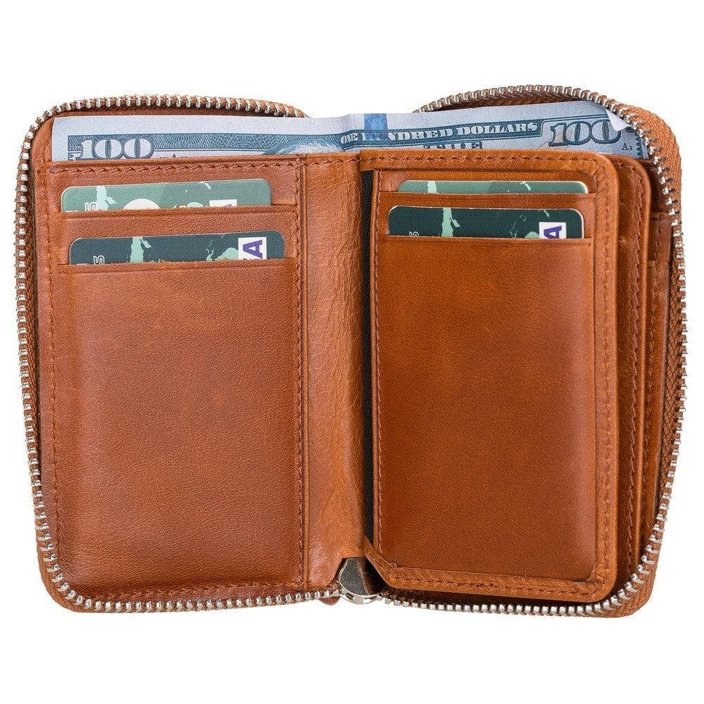 Elvis Leather Zipper Wallet