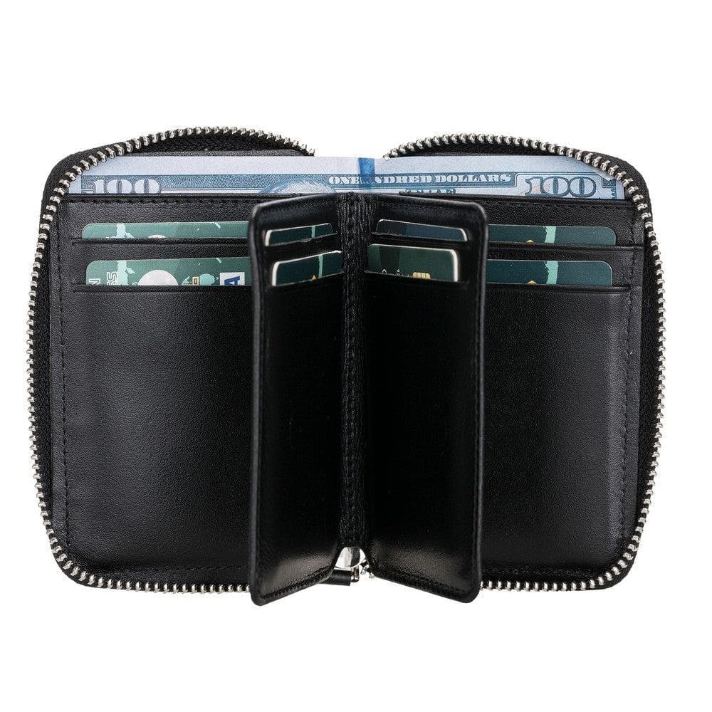 Elvis Leather Zipper Wallet