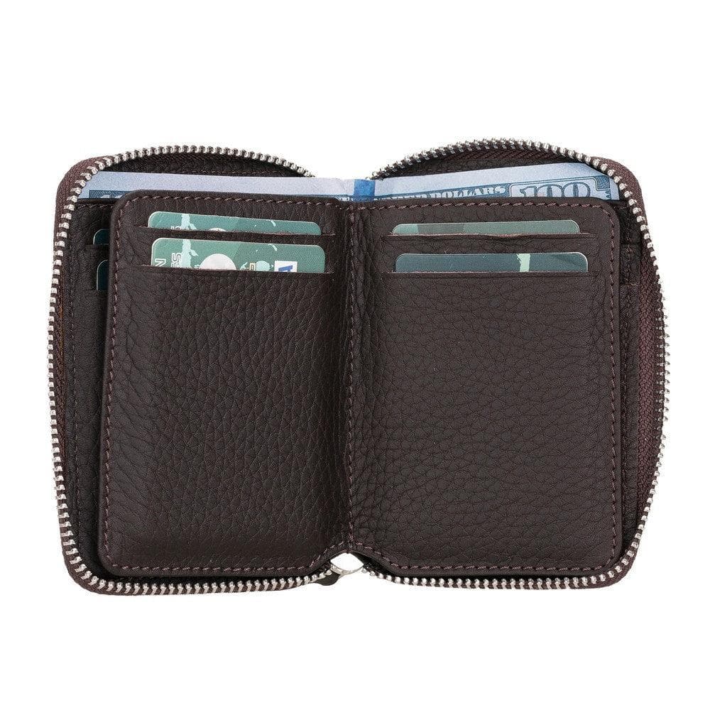 Elvis Leather Zipper Wallet