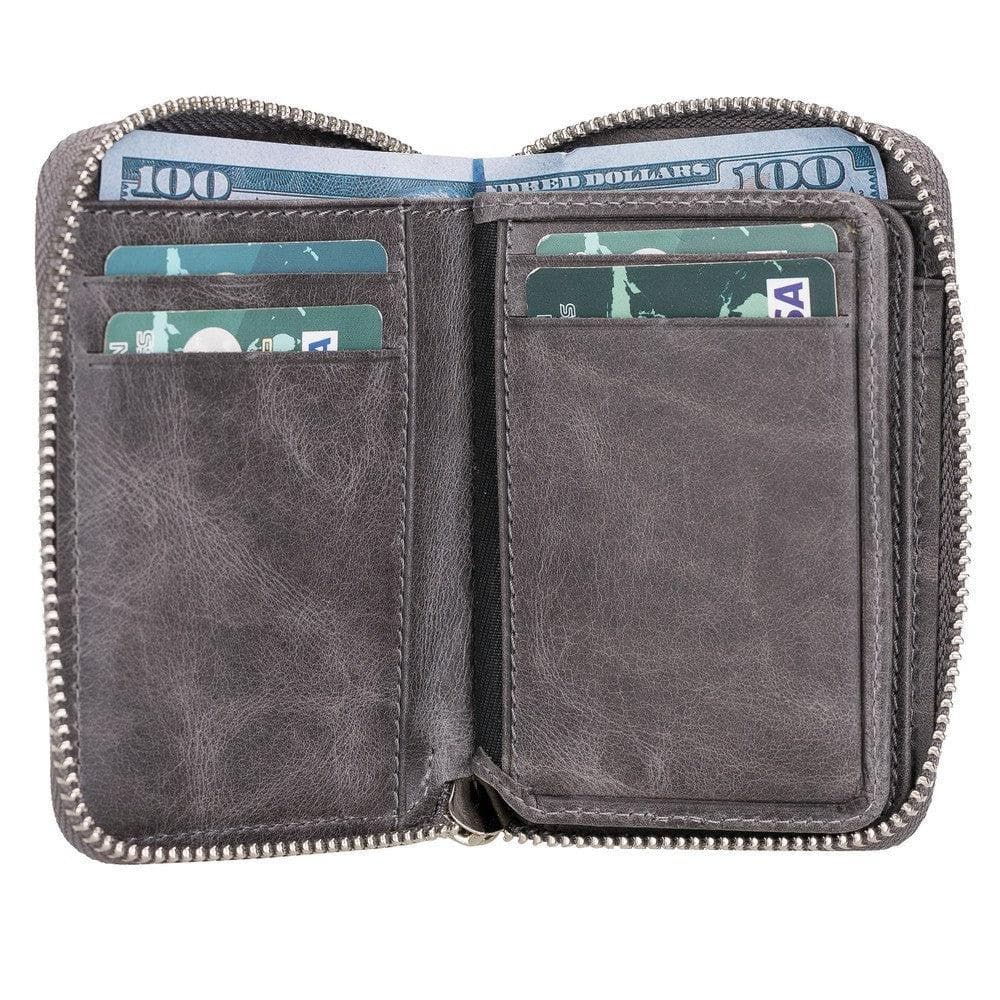 Elvis Leather Zipper Wallet