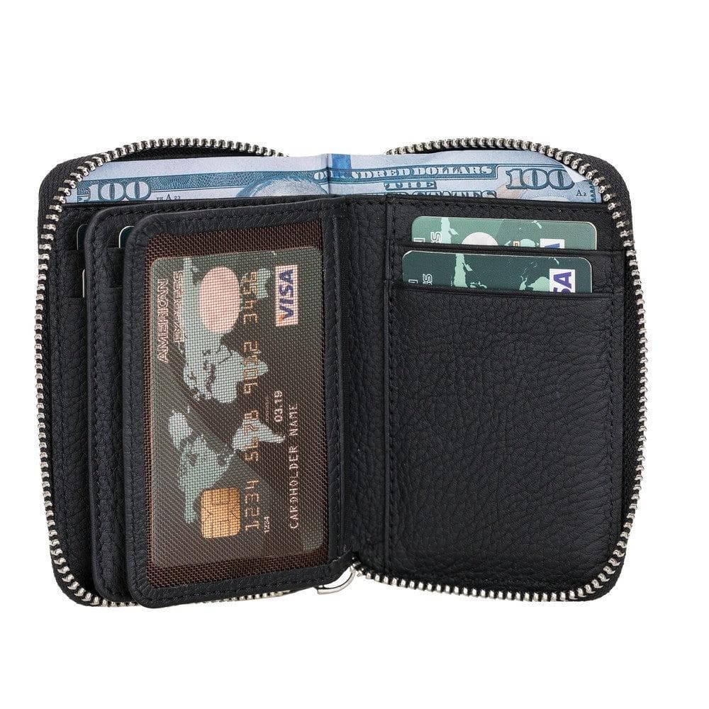 Elvis Leather Zipper Wallet