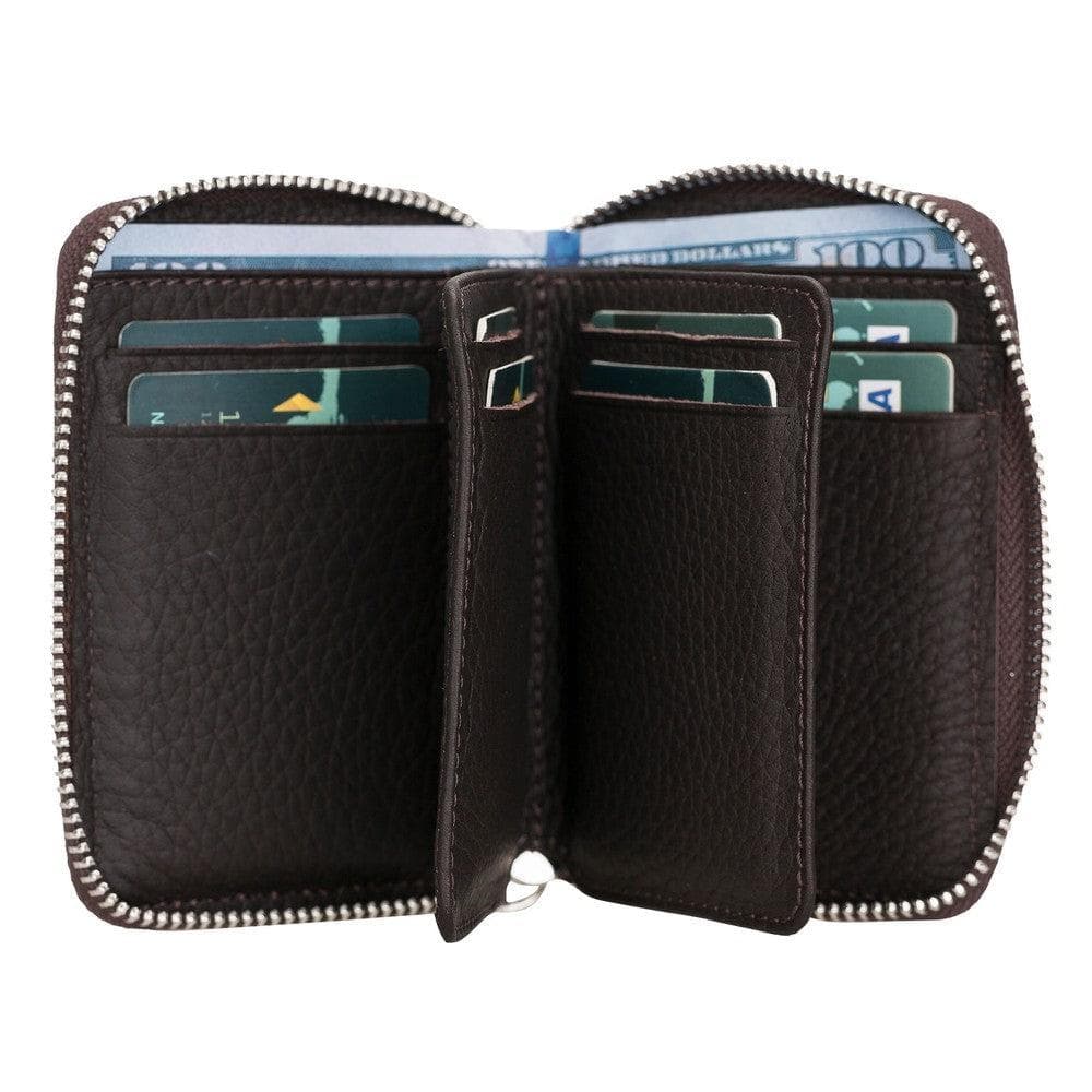 Elvis Leather Zipper Wallet