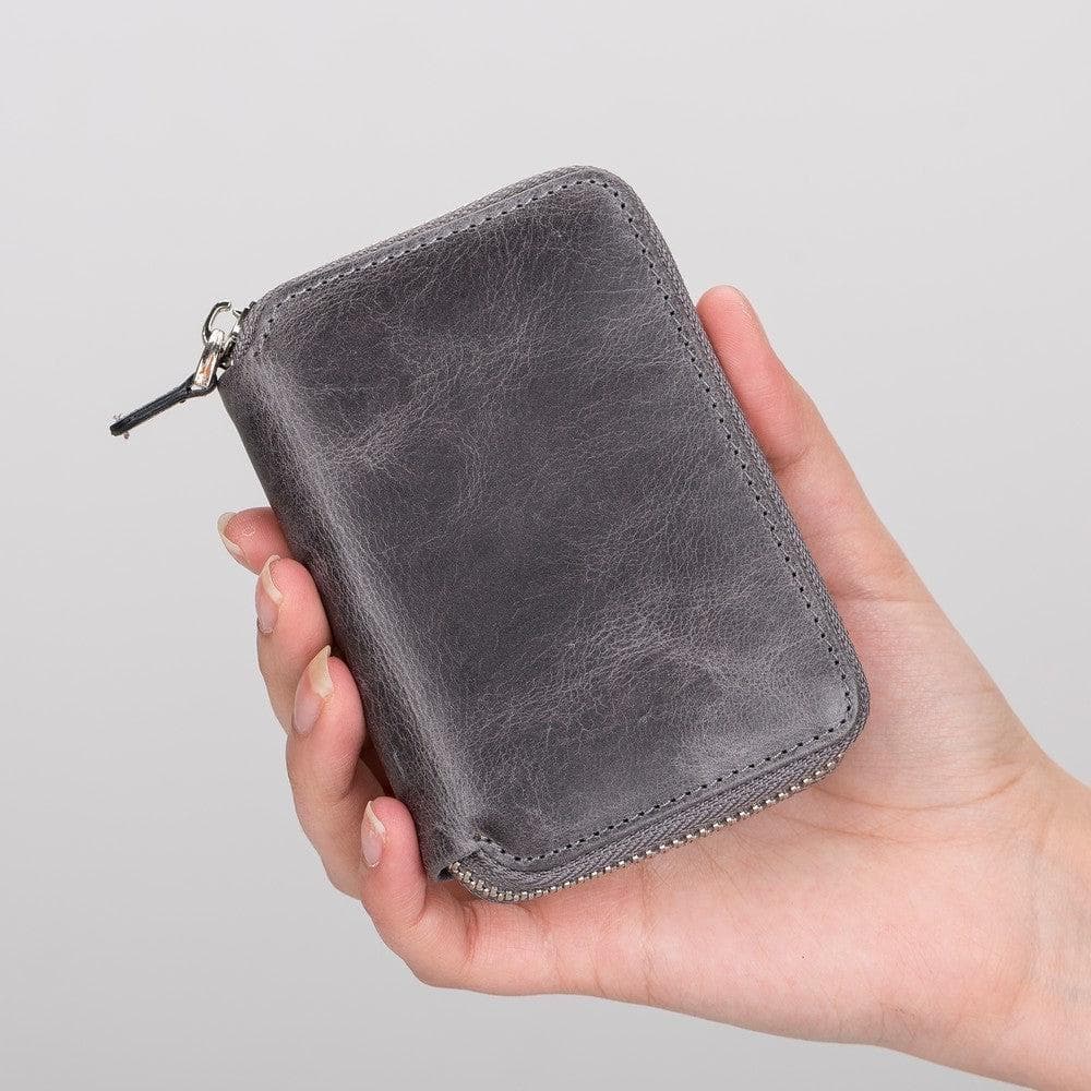 Elvis Leather Zipper Wallet