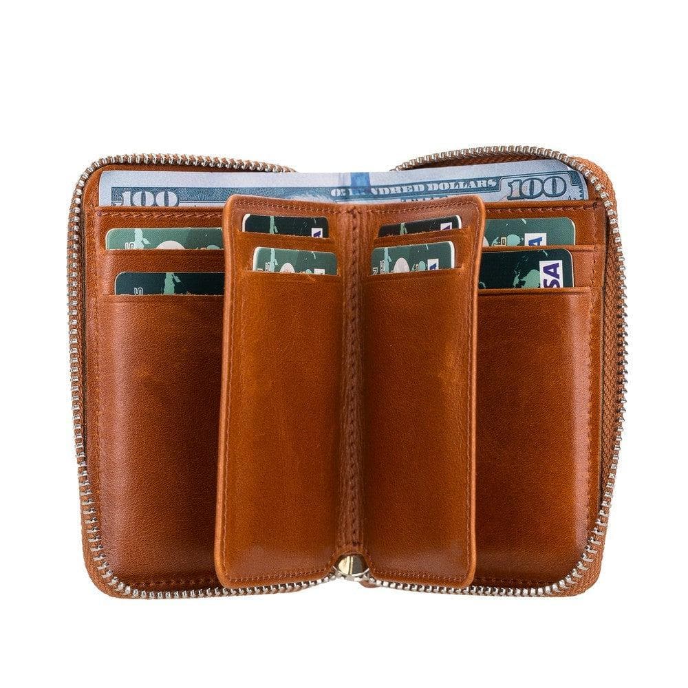 Elvis Leather Zipper Wallet