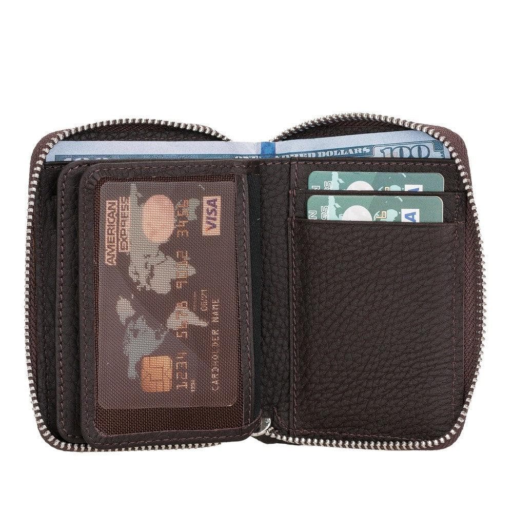 Elvis Leather Zipper Wallet