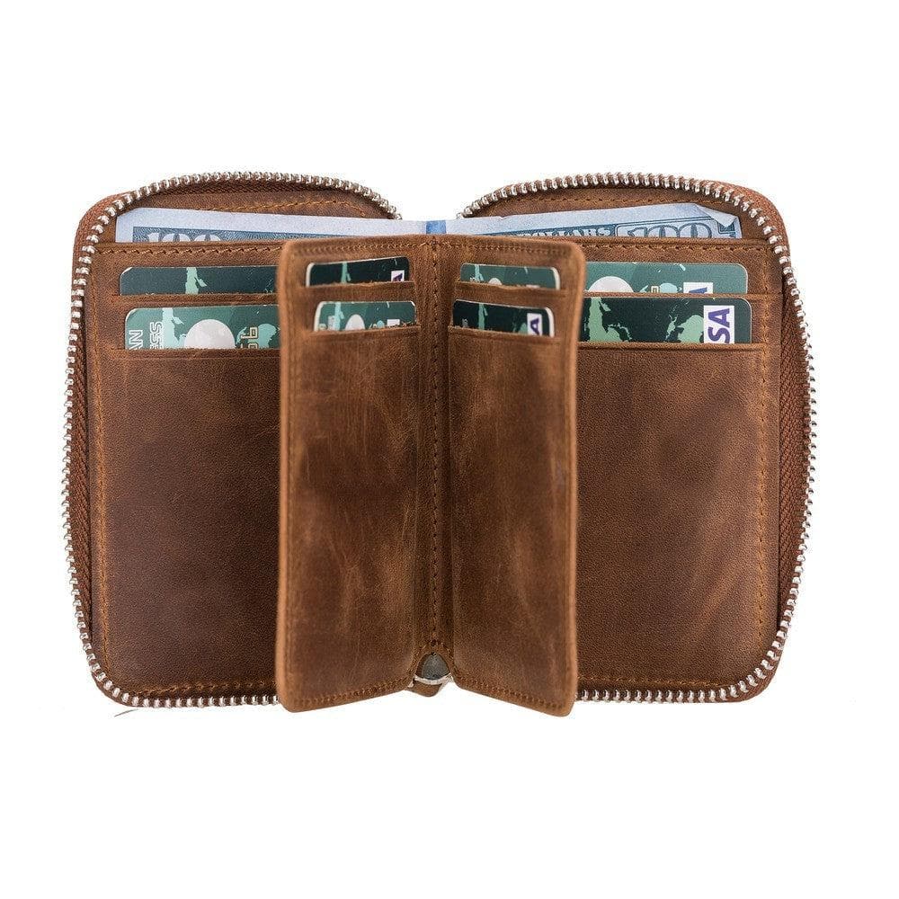 Elvis Leather Zipper Wallet