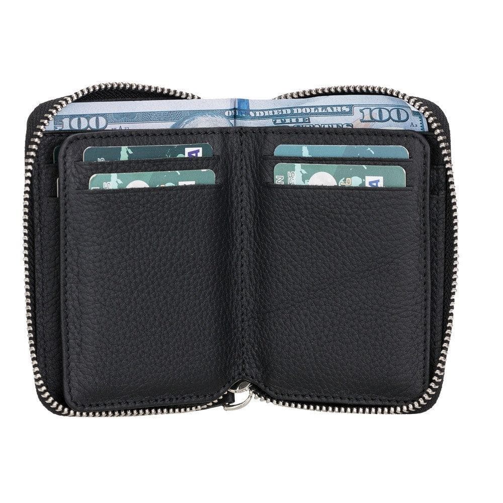 Elvis Leather Zipper Wallet