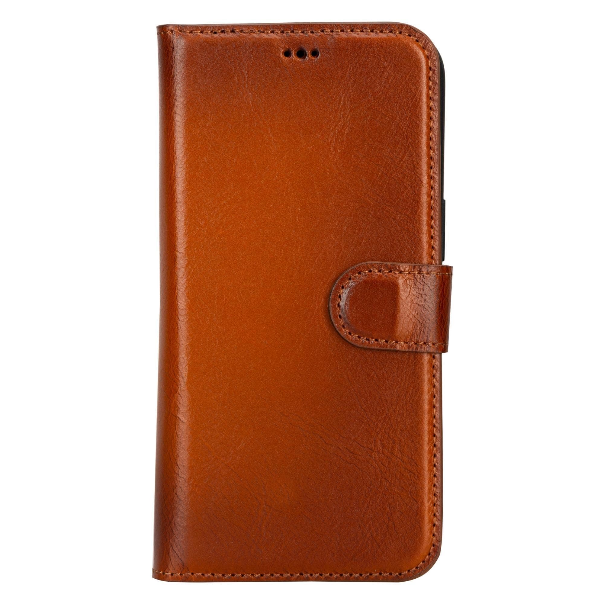 Magic iPhone 15 Pro Genuine Leather Detachable Wallet Case