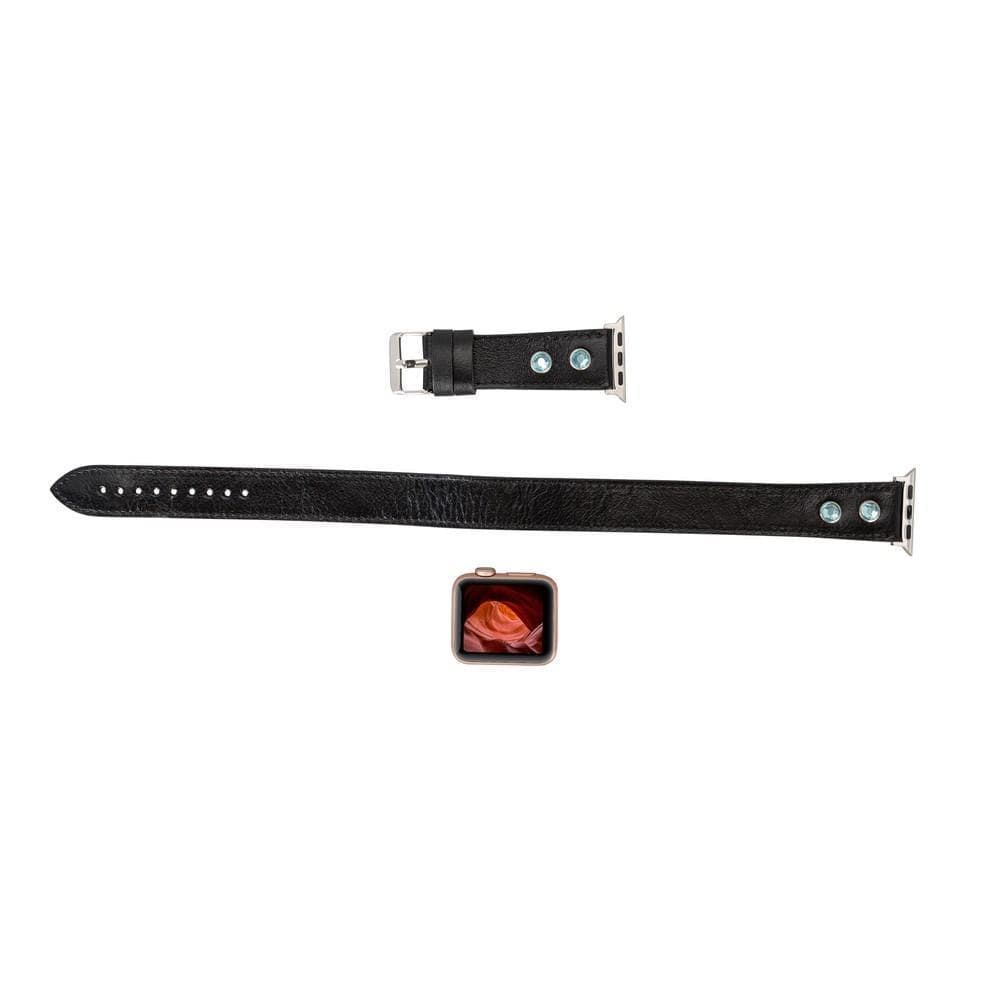 Solitare Double Tour Leather Apple Watch Band