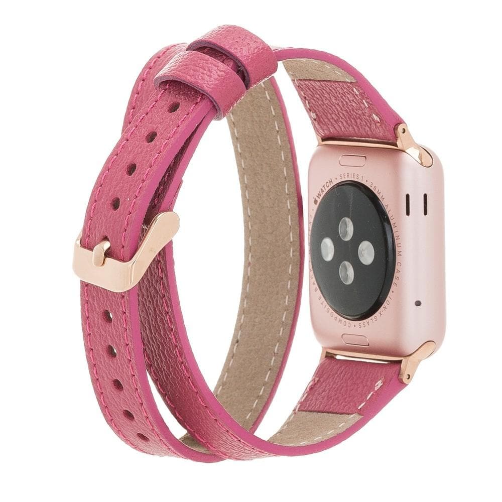 Double Tour Genuine Leather Apple Watch Band