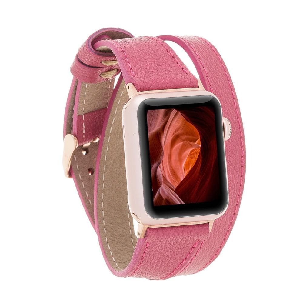 Double Tour Genuine Leather Apple Watch Band