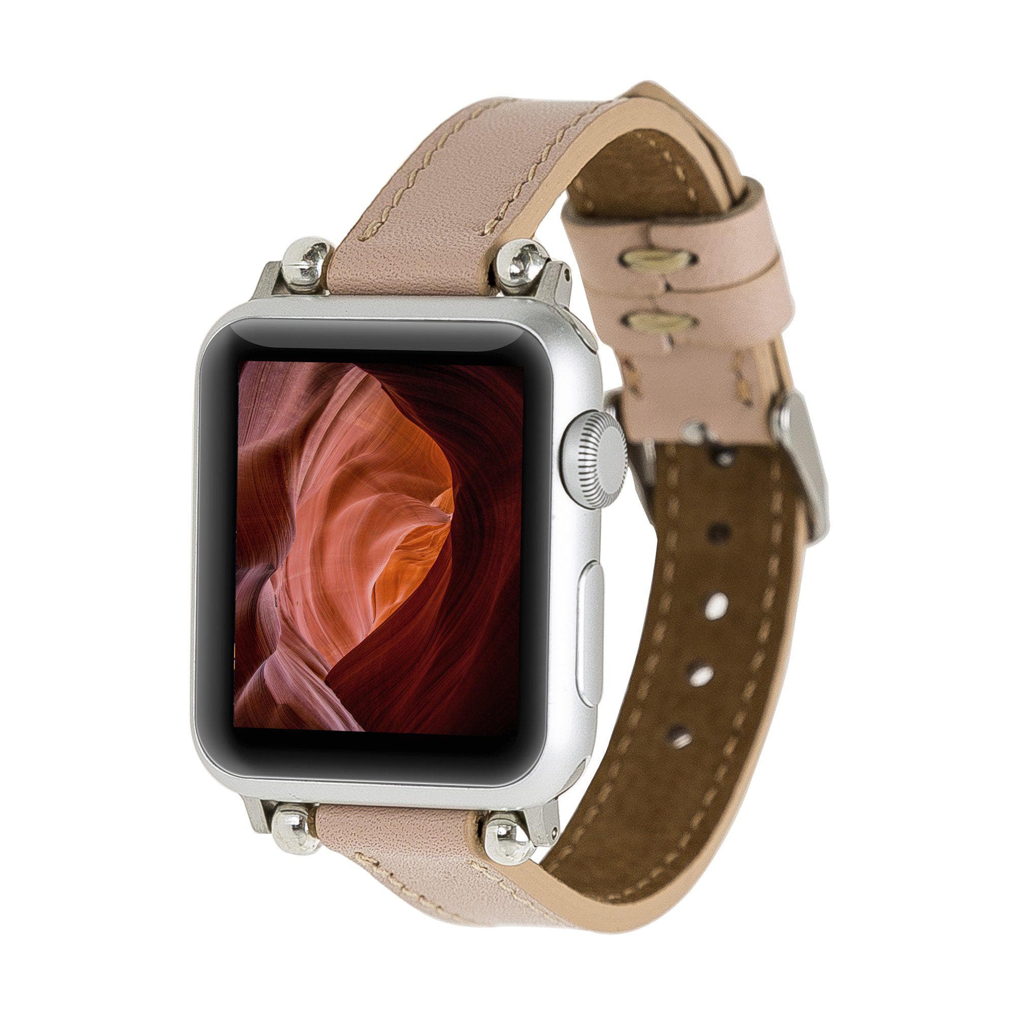 Seamy Genuine Leather Apple Watch Band