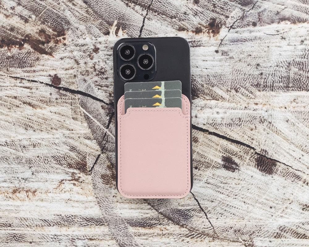 Maggy Magnetic Leather Card Holder - saracleather