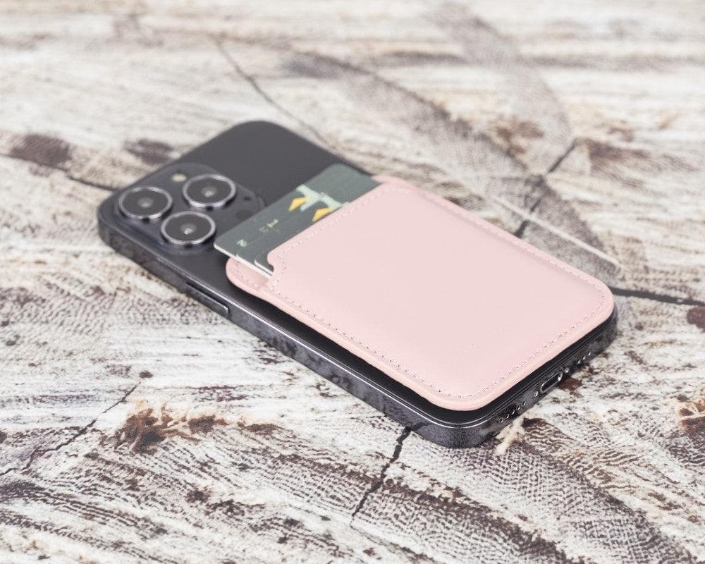 Maggy Magnetic Leather Card Holder - saracleather