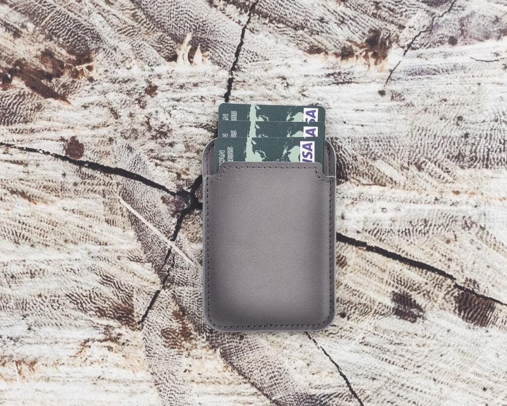 Maggy Magnetic Leather Card Holder - saracleather