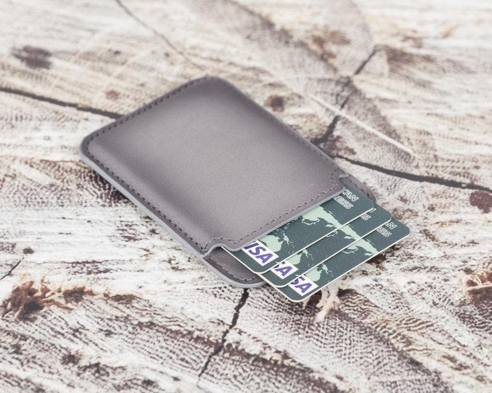 Maggy Magnetic Leather Card Holder - saracleather