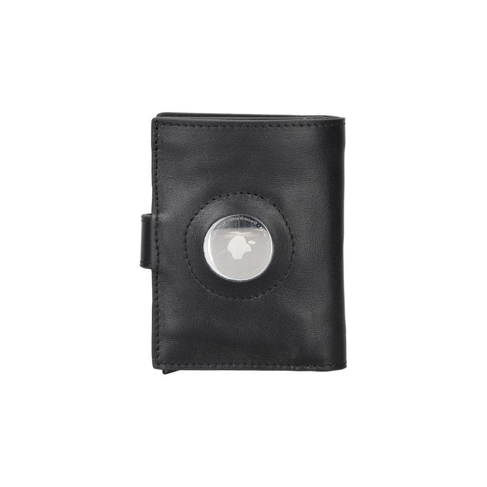 Palertag Zip Mechanical Leather Card Holder with AirTag Slot - saracleather