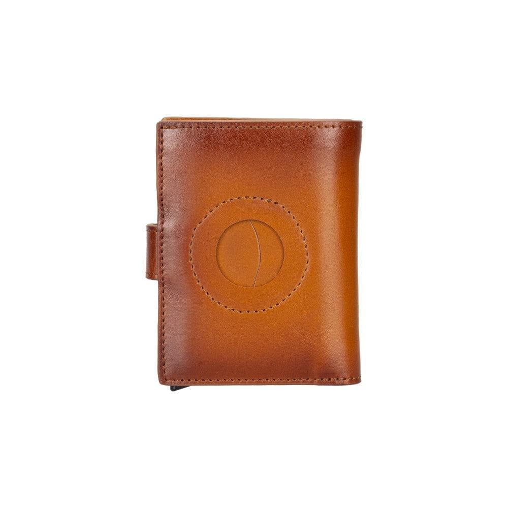 Palertag Zip Mechanical Leather Card Holder with AirTag Slot - saracleather