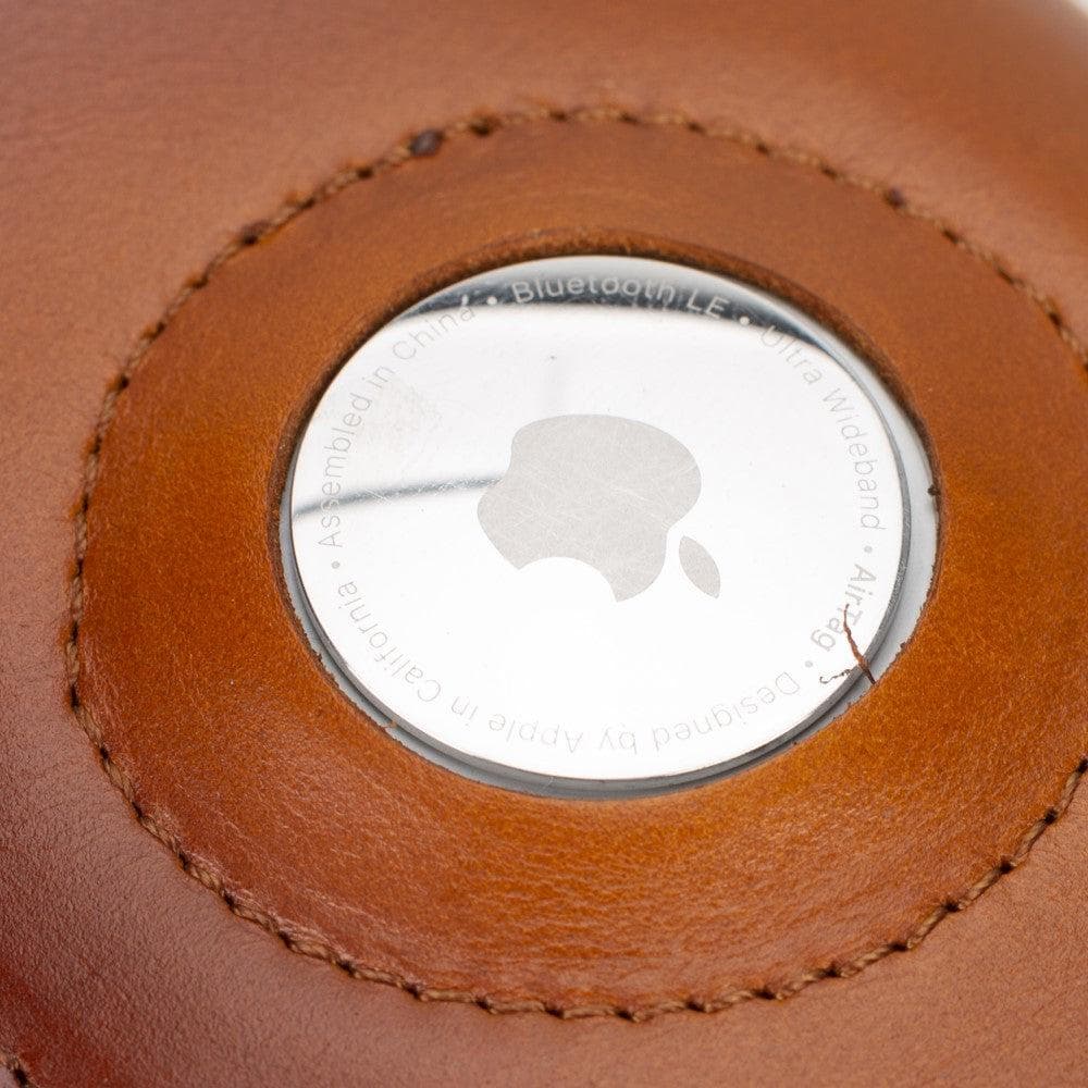 Palertag Zip Mechanical Leather Card Holder with AirTag Slot - saracleather