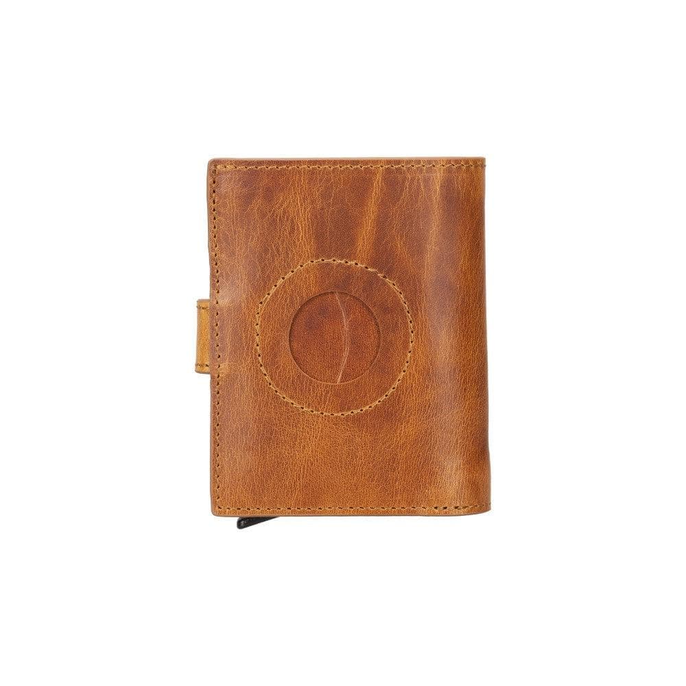 Palertag Zip Mechanical Leather Card Holder with AirTag Slot - saracleather