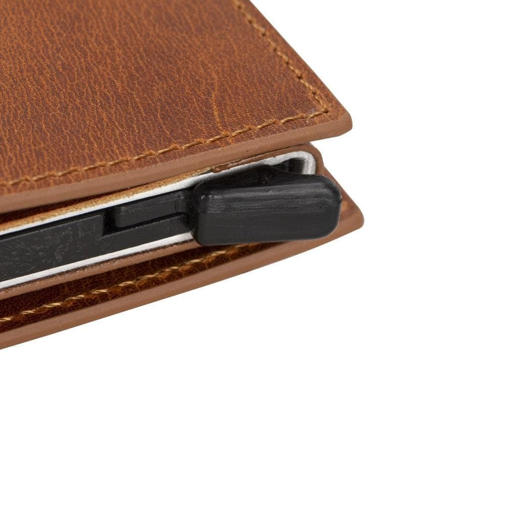 Palertag Zip Mechanical Leather Card Holder with AirTag Slot - saracleather