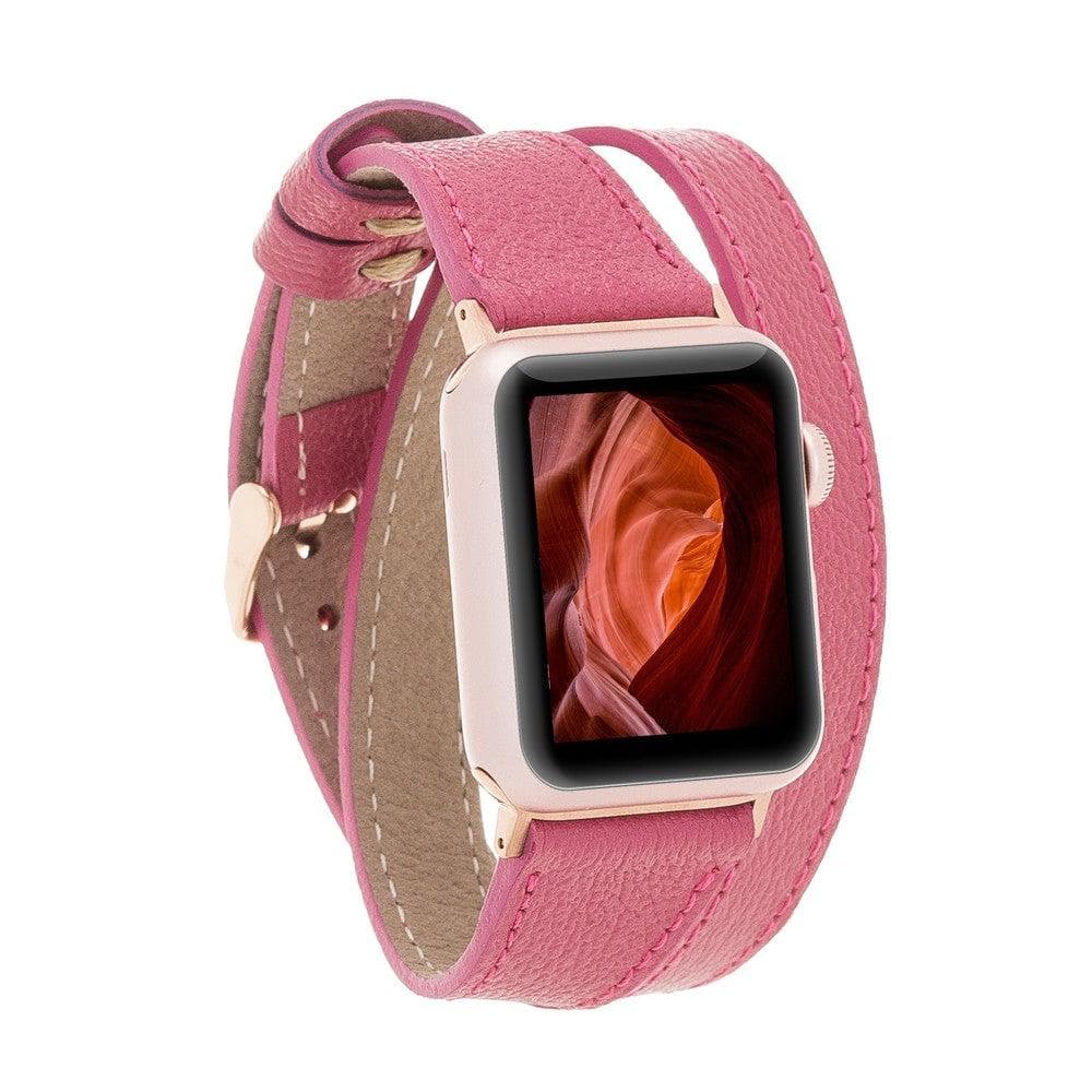 Quantum Slim Double Tour Apple Watch Genuine Leather Band