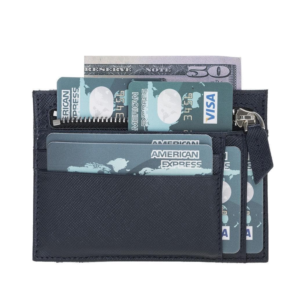 Zip Card Leather Holder