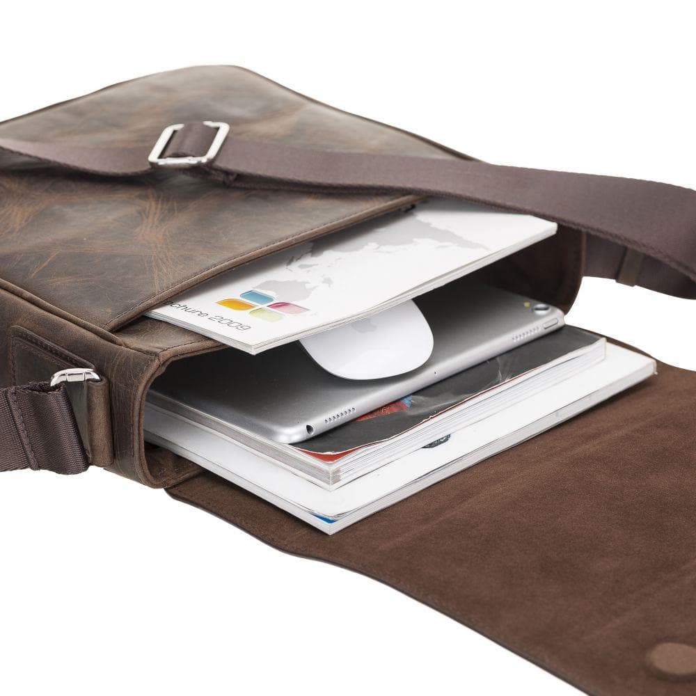 Calisto Leather Messenger Bag