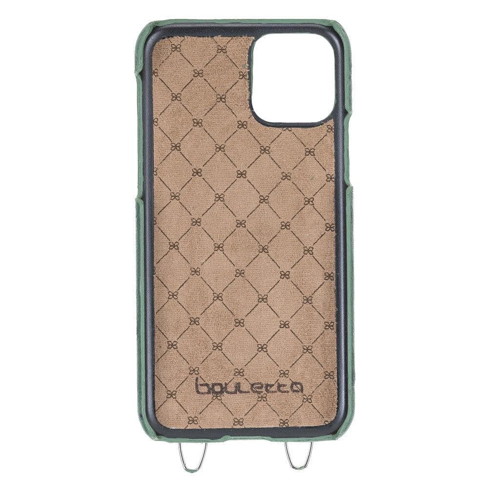 Saff iPhone 11 Pro Genuine Leather Case with Shoulder Strap