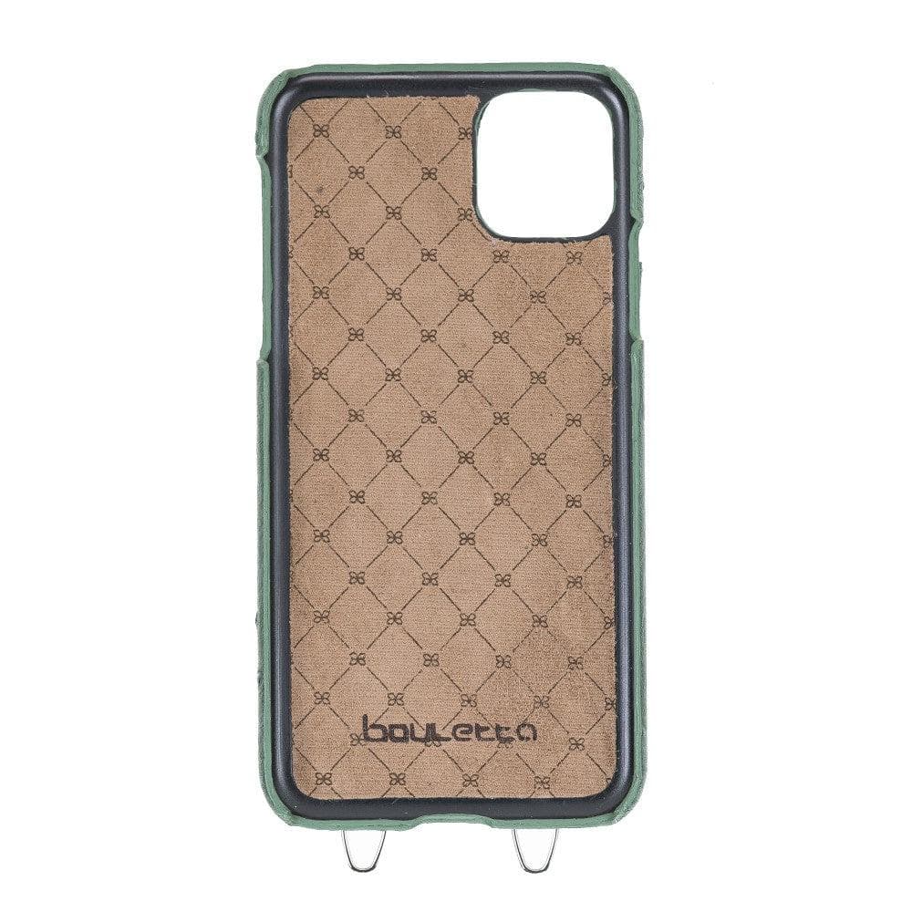 Saff iPhone 11 Pro Genuine Leather Case with Shoulder Strap