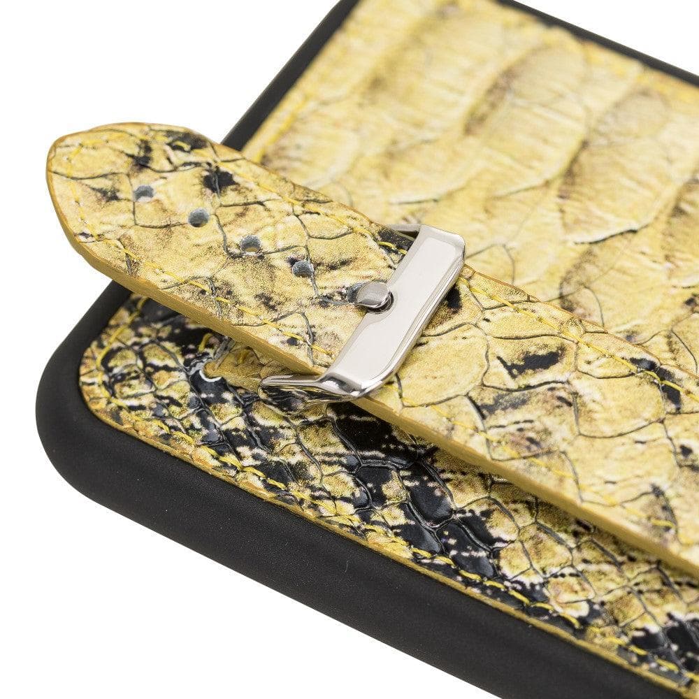 Saff iPhone 11 Pro Genuine Leather Case with Shoulder Strap