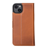 Magic Magnetic Detachable Leather Wallet Case with RFID for iPhone 15 (6.1") - EFFECT TAN