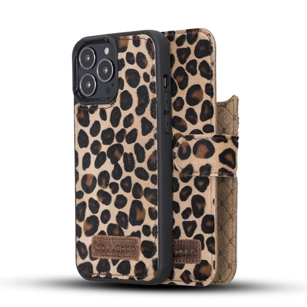 Magic iPhone 13 Mini Detachable Genuine Leather Wallet Case