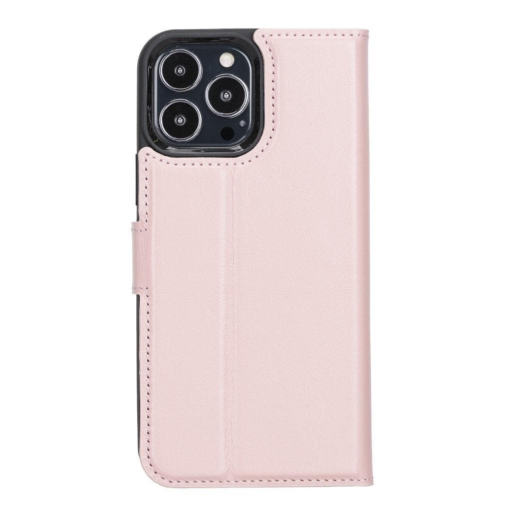 Magic iPhone 13 Pro Max Çıkarılabilir Hakiki Deri Cüzdan Kılıf