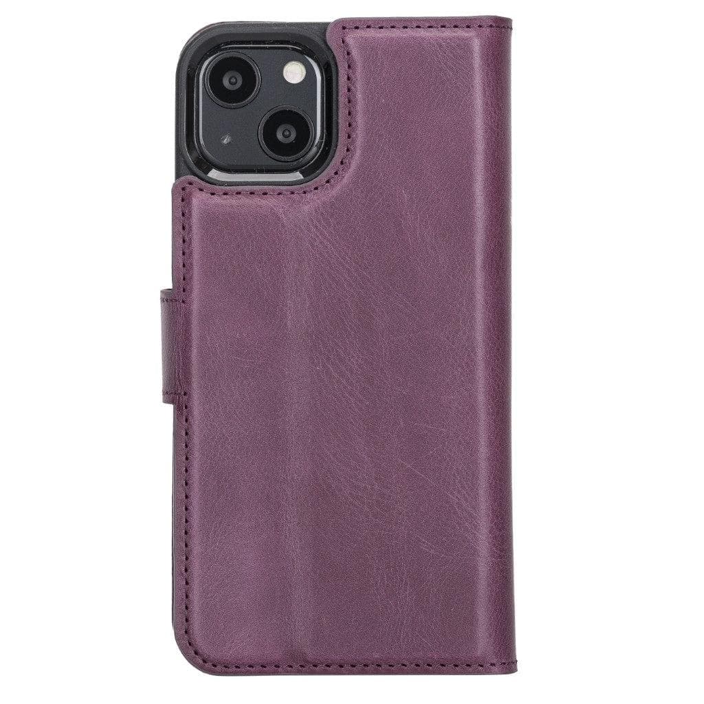 Magic iPhone 13 Pro Max Çıkarılabilir Hakiki Deri Cüzdan Kılıf