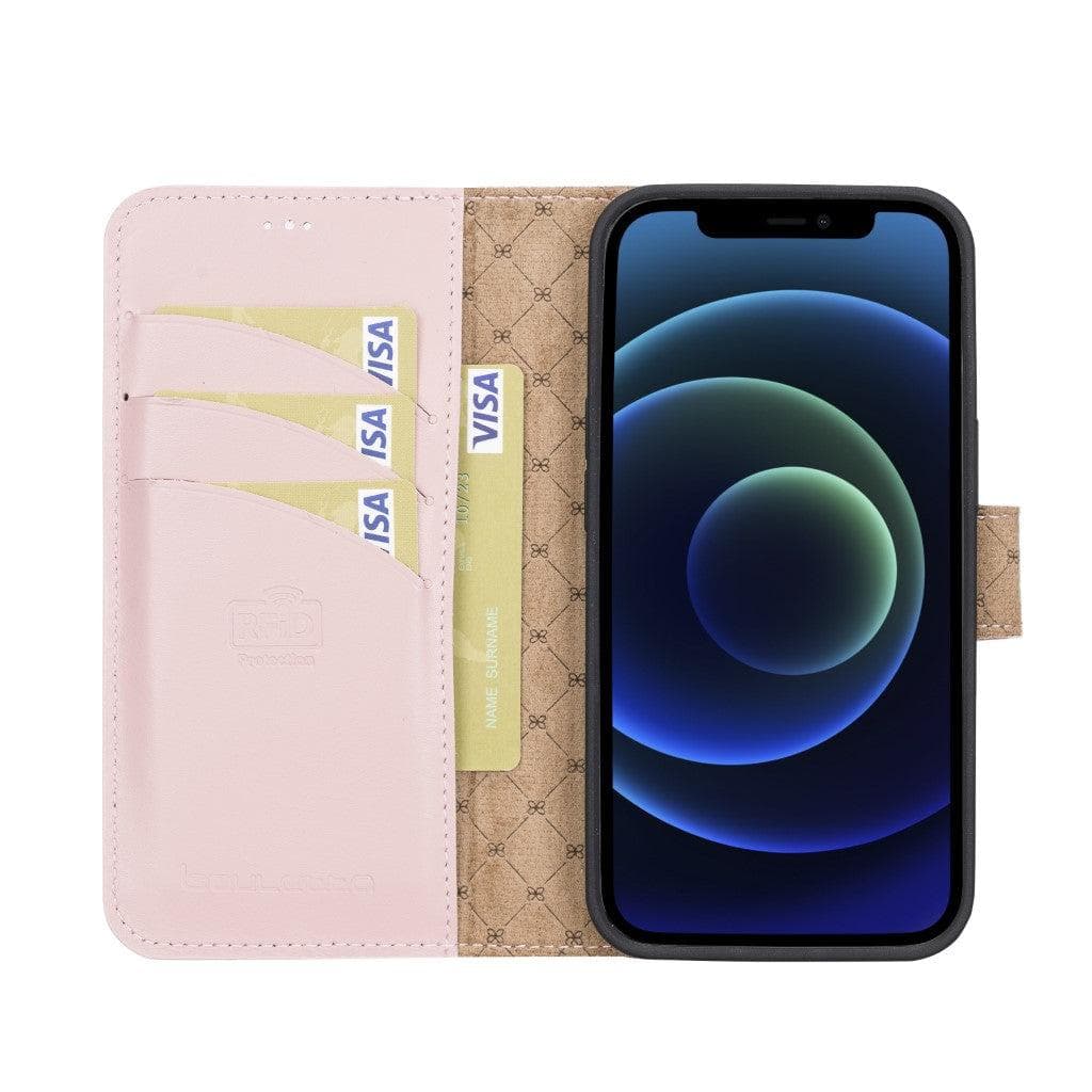 Magic iPhone 13 Pro Max Çıkarılabilir Hakiki Deri Cüzdan Kılıf