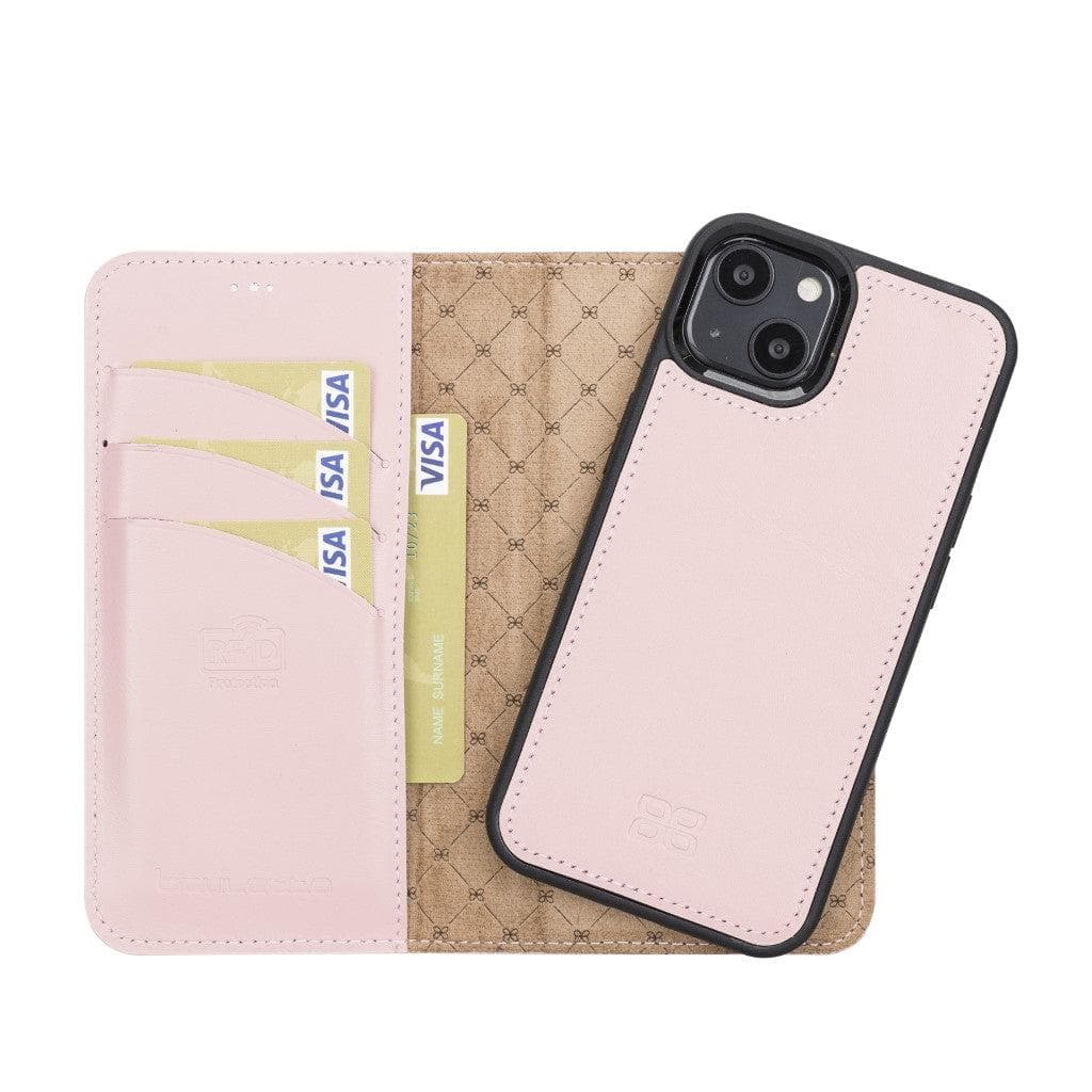 Magic iPhone 13 Pro Max Çıkarılabilir Hakiki Deri Cüzdan Kılıf