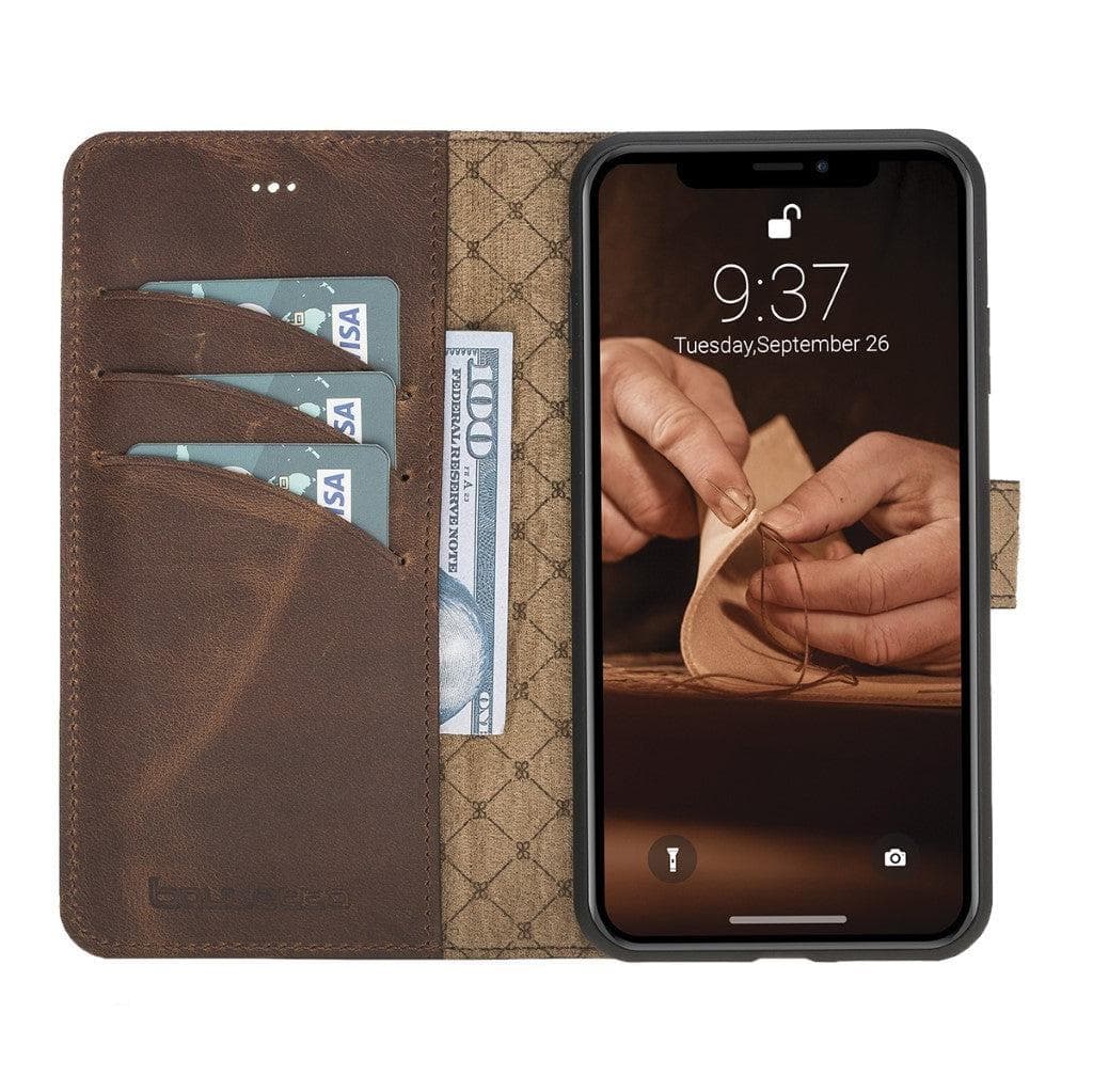 Magic iPhone XS Max Detachable Leather Wallet Case
