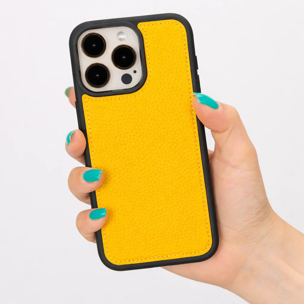 Esnek Kapak Hakiki Deri iPhone 15 Pro Max Kılıfı