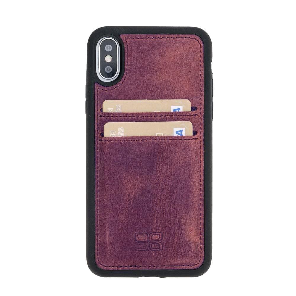Flex Cover Leather iPhone XS / X Case with Card Holder